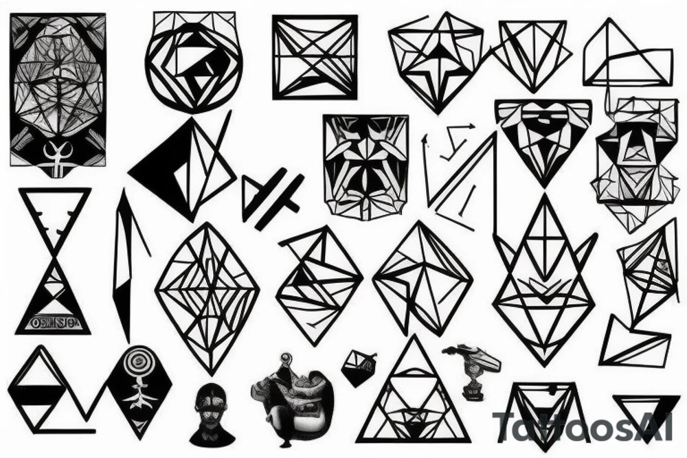 geometric tattoo idea
