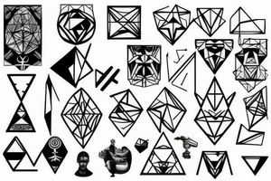 geometric tattoo idea