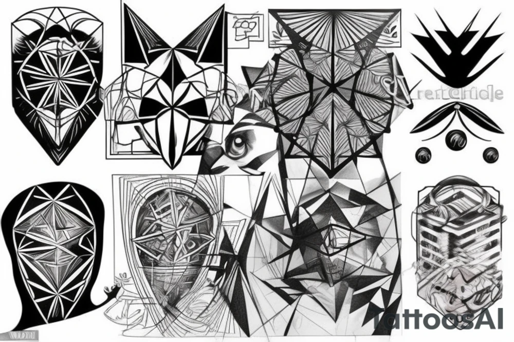 geometric tattoo idea