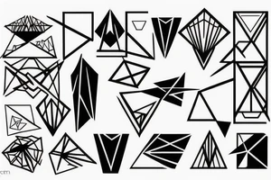 geometric tattoo idea