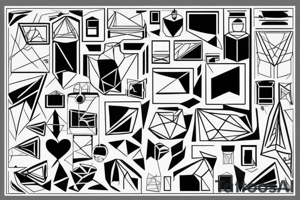 geometric tattoo idea