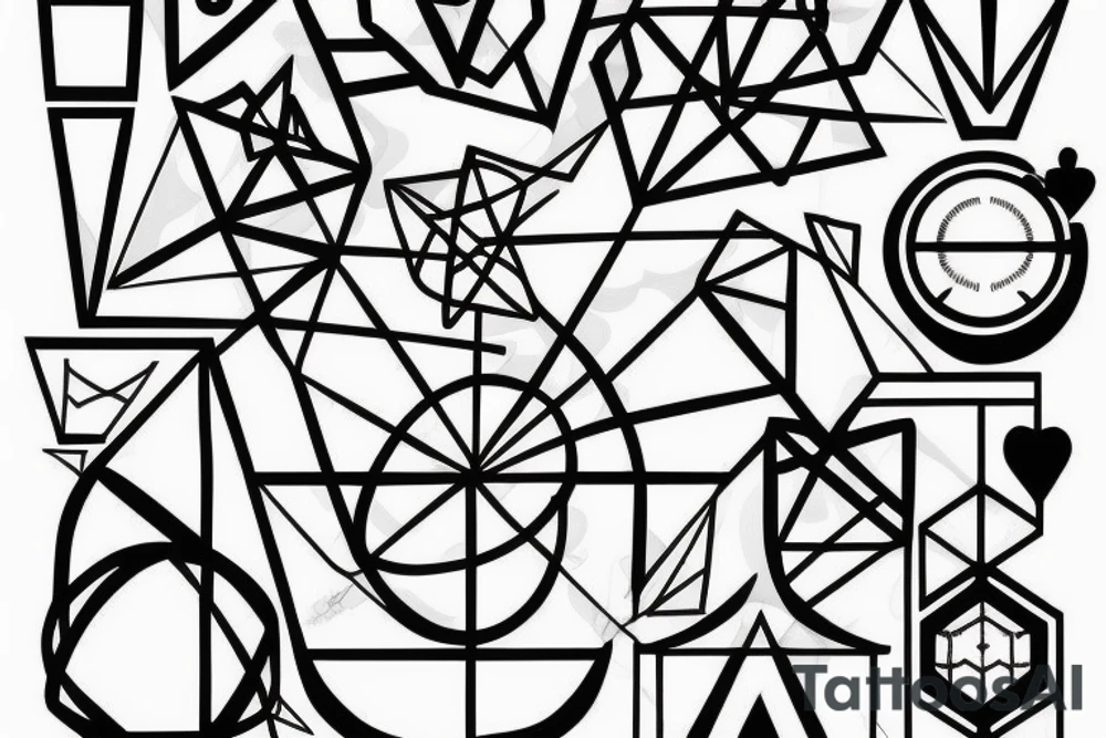 geometric tattoo idea