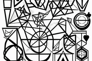geometric tattoo idea