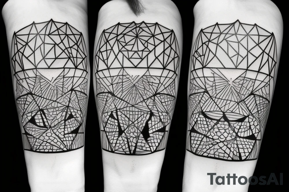 geometric tattoo idea