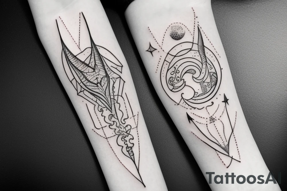 celestial luck tattoo idea