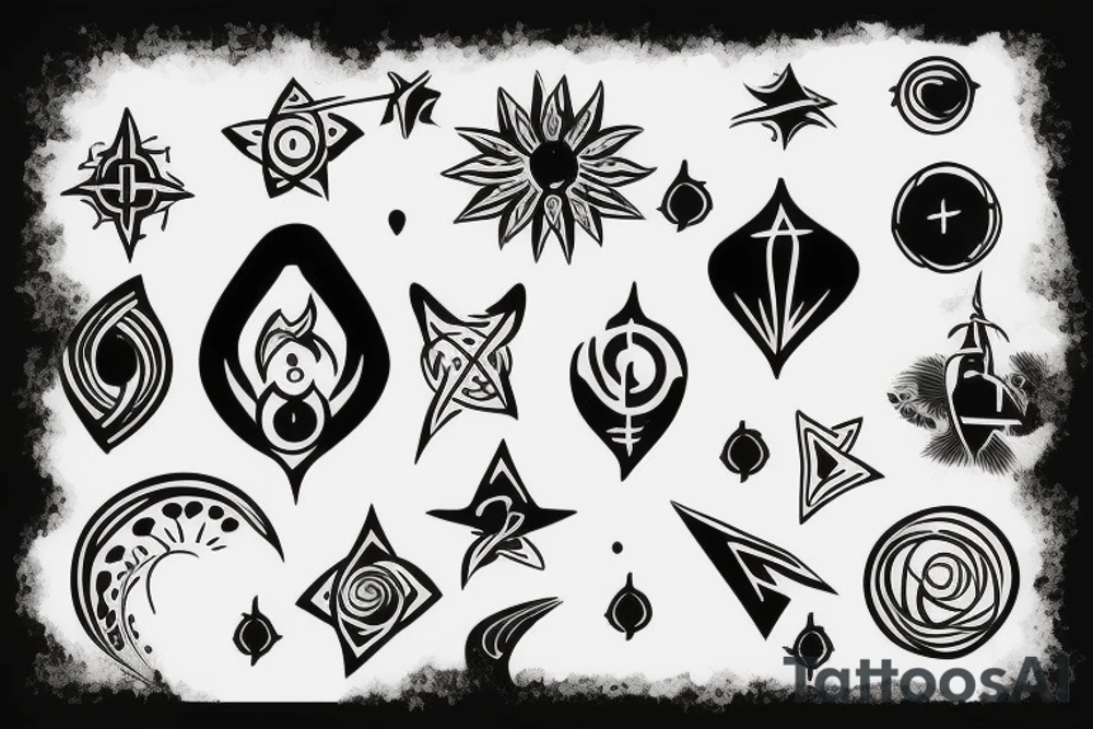 celestial tattoo idea