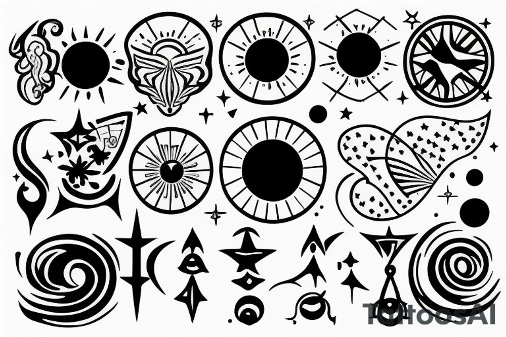 celestial tattoo idea
