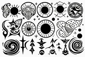 celestial tattoo idea