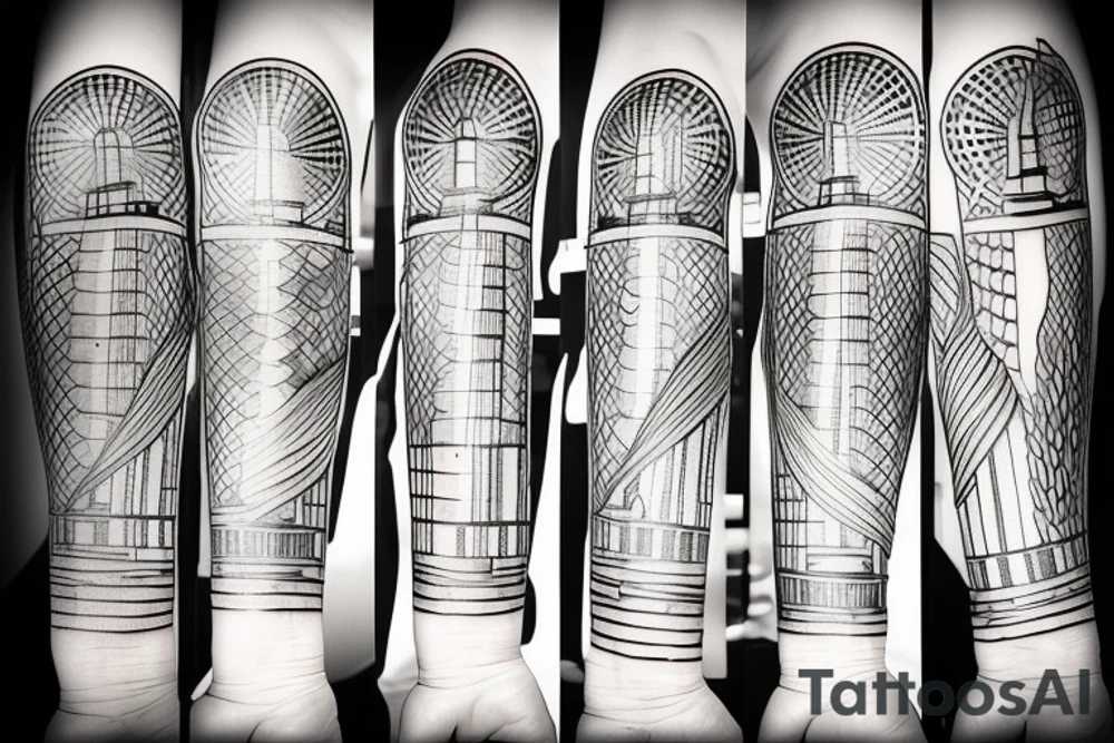 Lighthouse tattoo idea