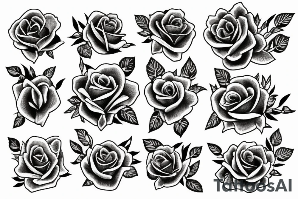 Roses around the wrist tattoo idea