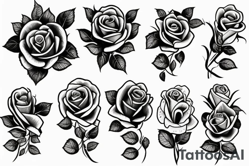 Roses around the wrist tattoo idea