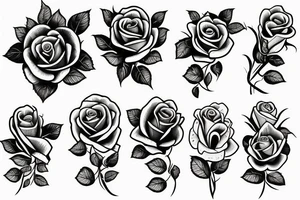 Roses around the wrist tattoo idea