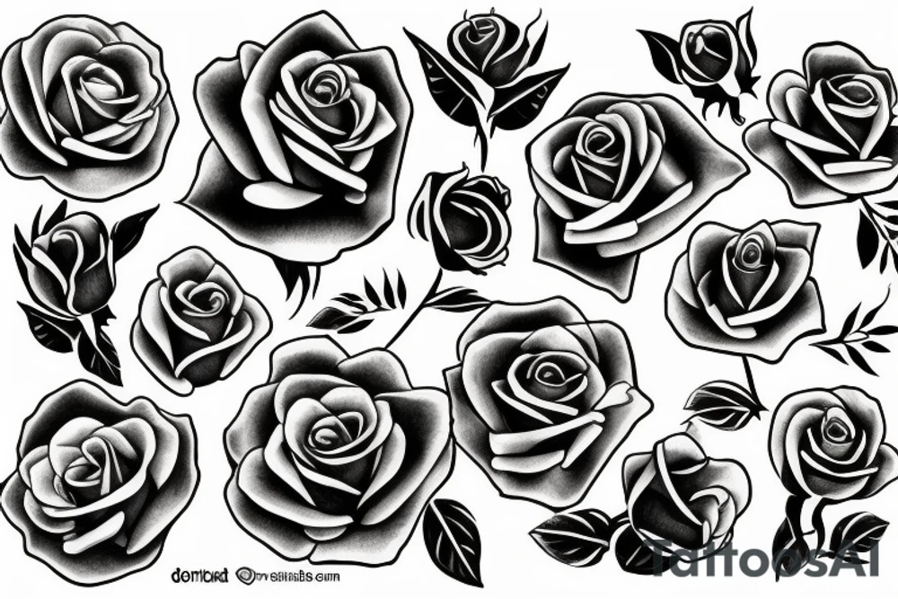 Roses around the wrist tattoo idea