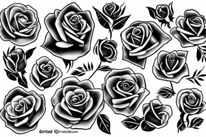 Roses around the wrist tattoo idea