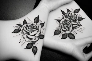 Roses around the wrist tattoo idea