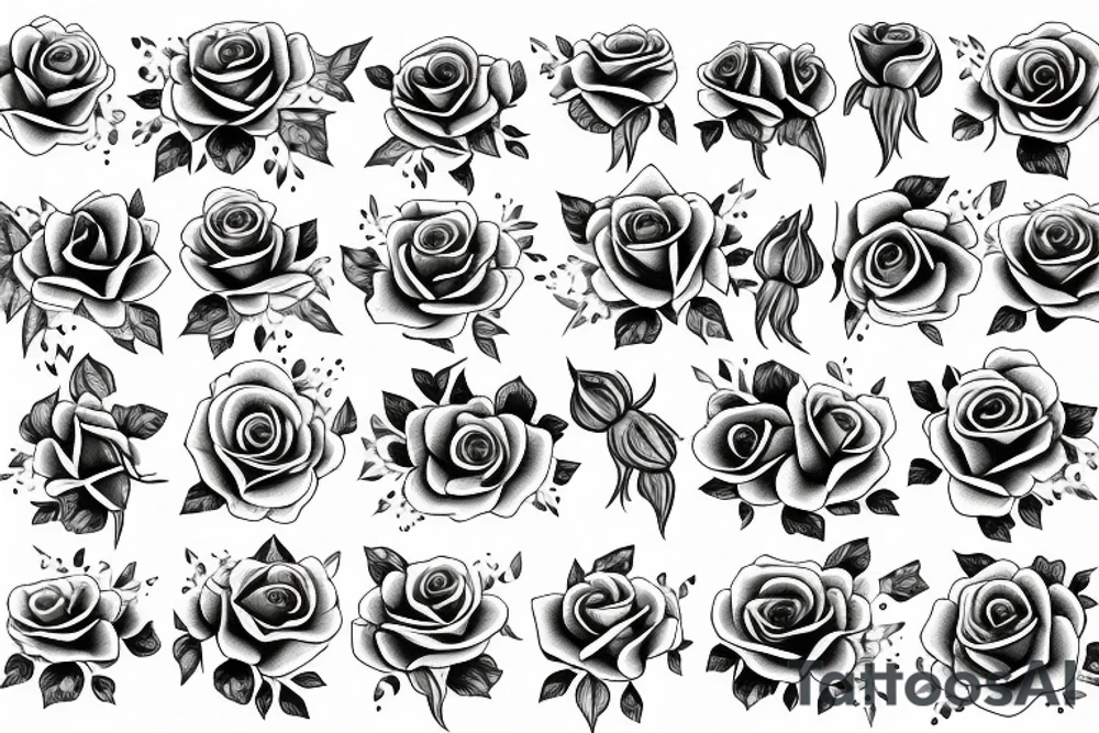 Roses around the wrist tattoo idea