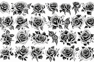 Roses around the wrist tattoo idea