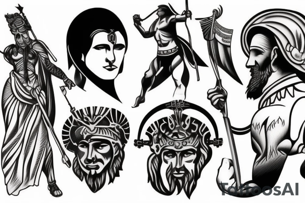 The battle of Thermopylae tattoo idea