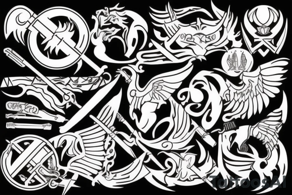 The battle of Thermopylae tattoo idea