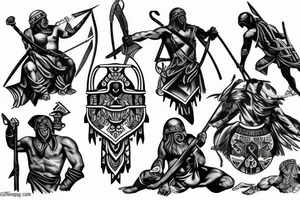 The battle of Thermopylae tattoo idea