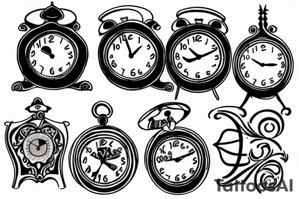 Clock tattoo idea