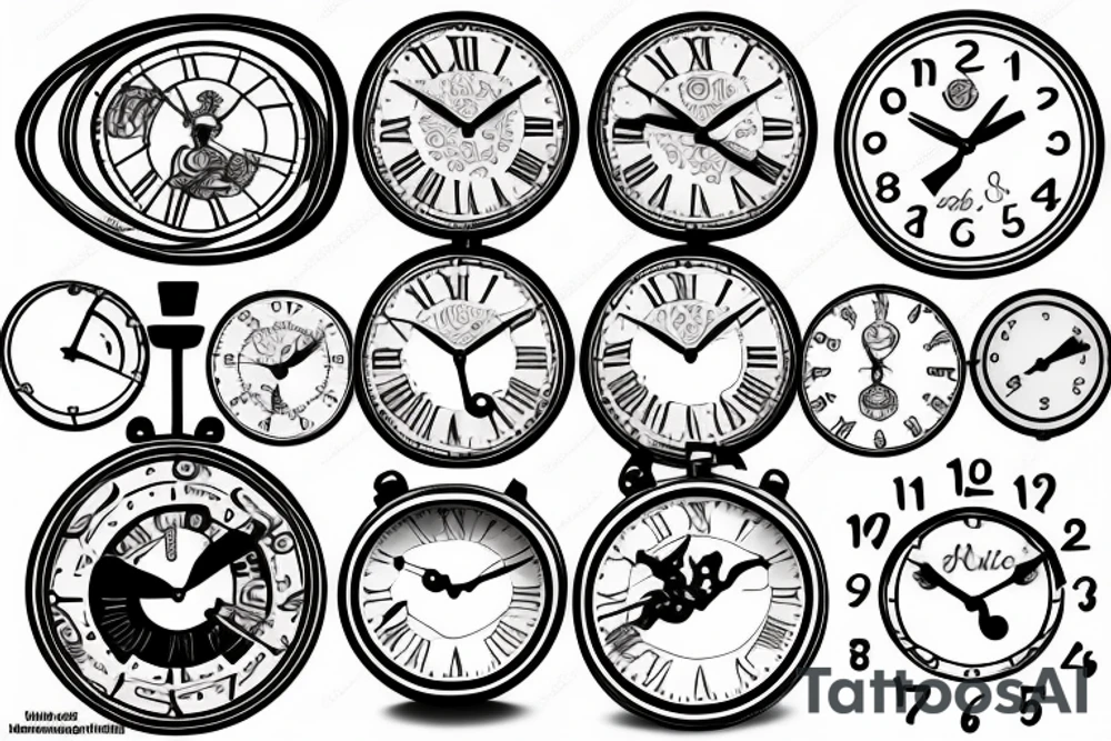 Clock tattoo idea