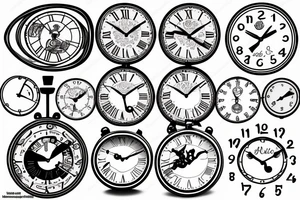 Clock tattoo idea