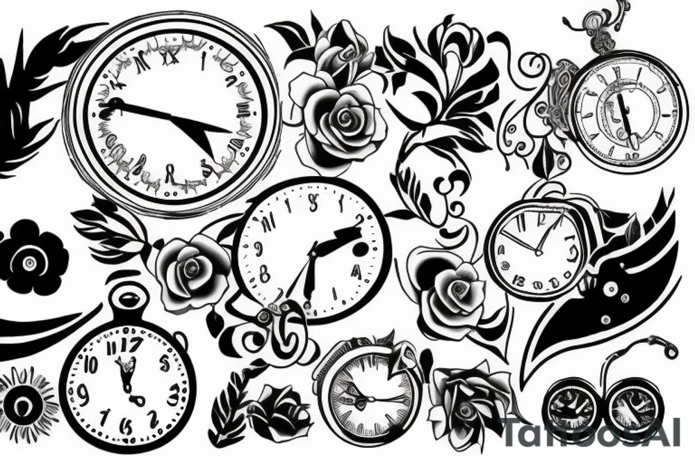 Clock tattoo idea