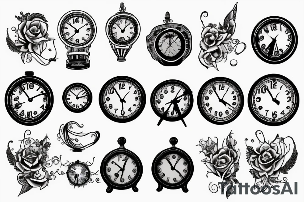 Clock tattoo idea