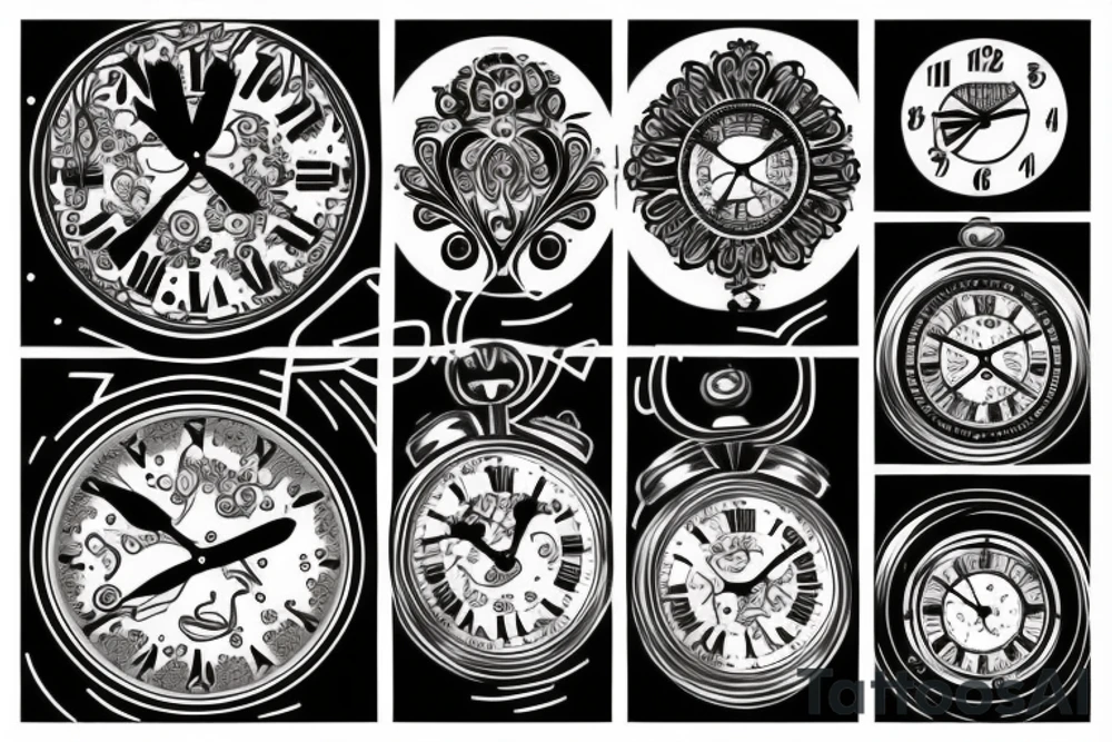 Clock tattoo idea