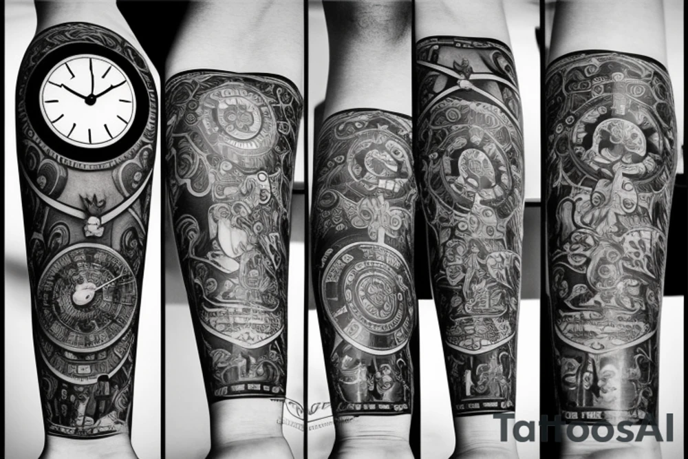 Clock tattoo idea