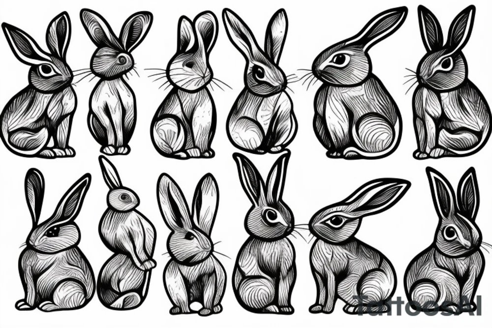 rabbit tattoo idea