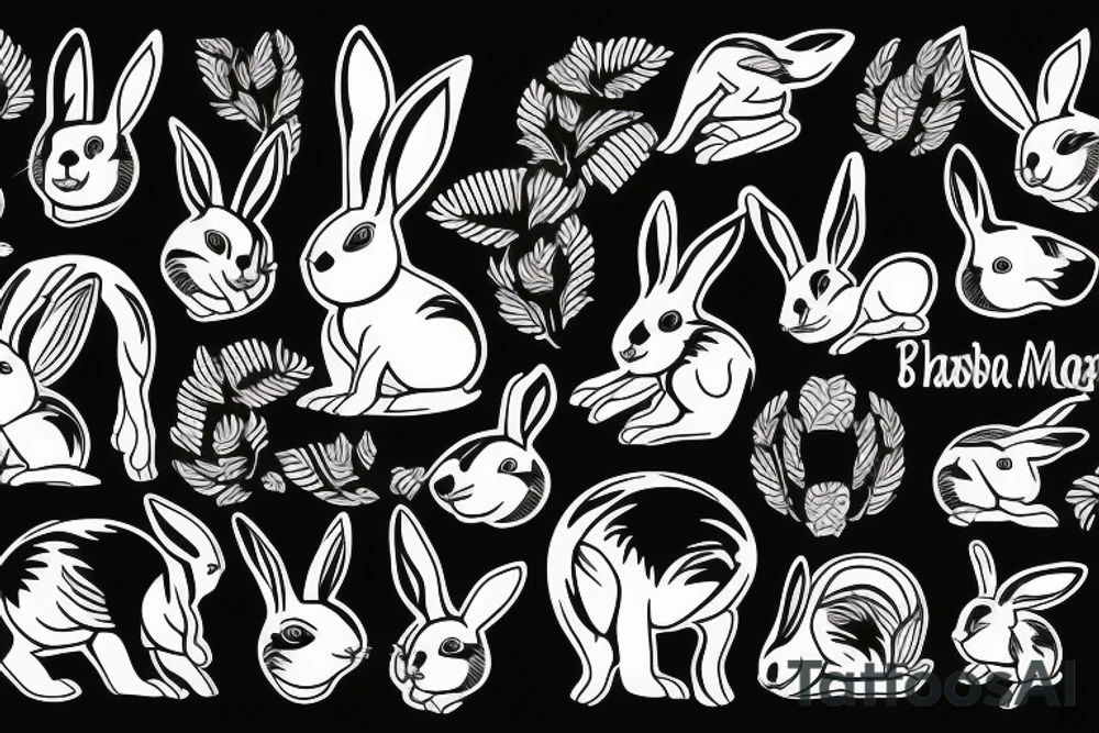 rabbit for men tattoo idea
