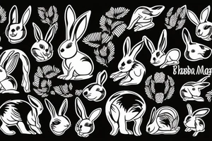 rabbit for men tattoo idea