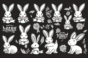 rabbit for men tattoo idea