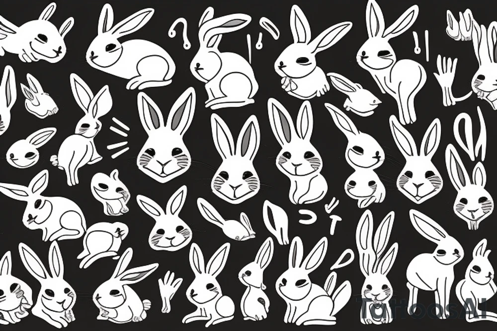 rabbit for men tattoo idea