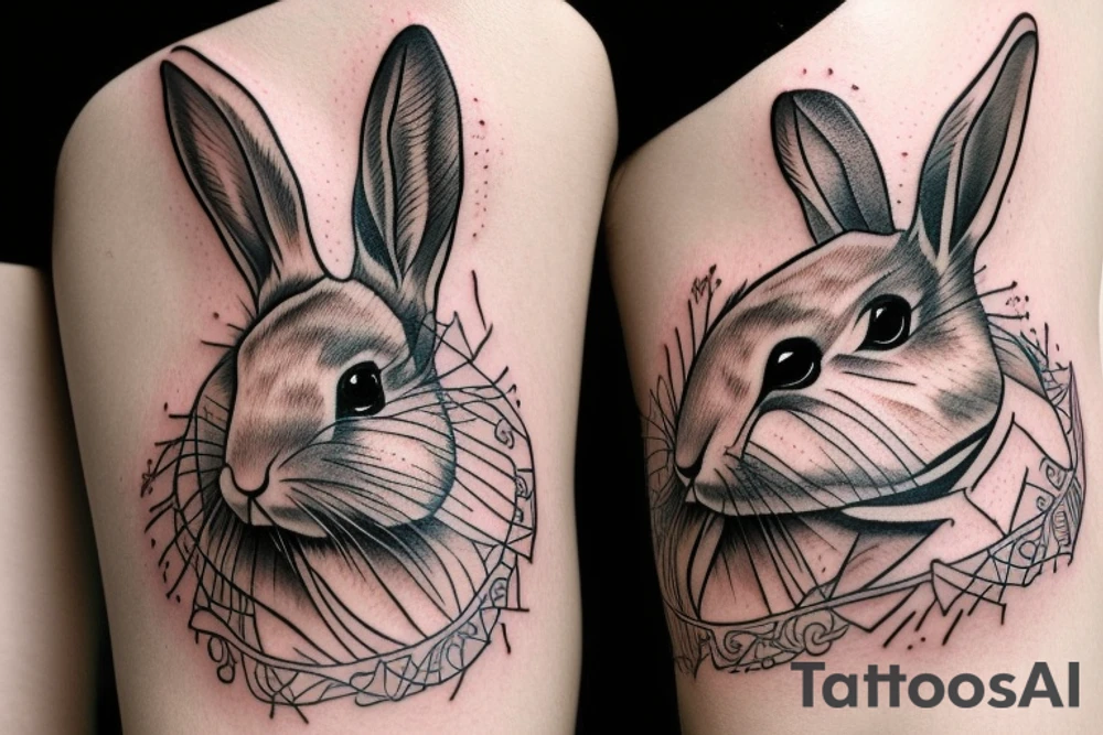 rabbit cool tattoo idea