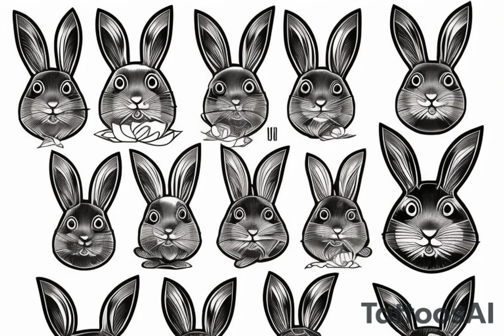 rabbit tattoo idea