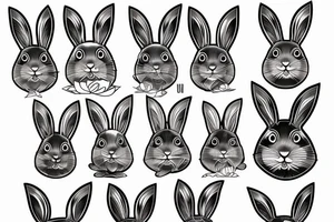rabbit tattoo idea