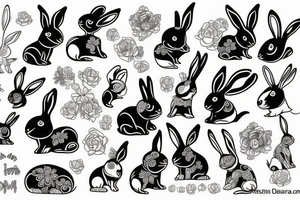 rabbit tattoo idea