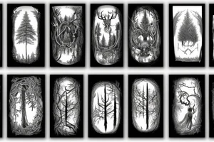 scary forest tattoo idea