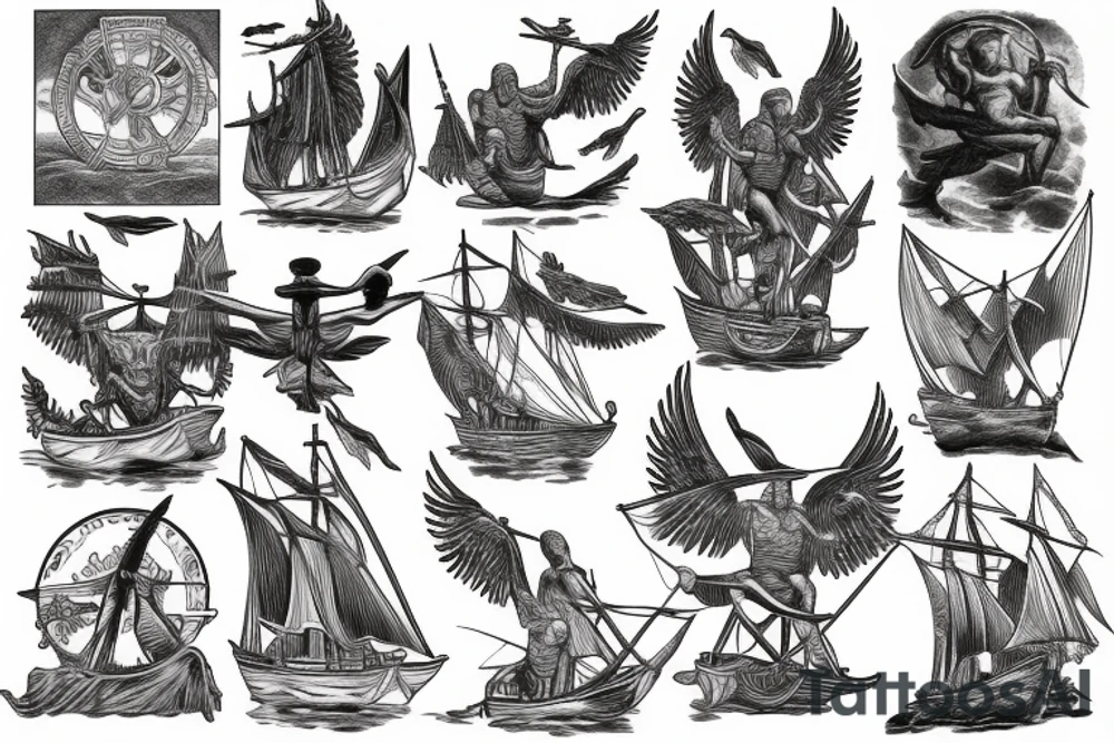 rime of ancient mariner tattoo idea