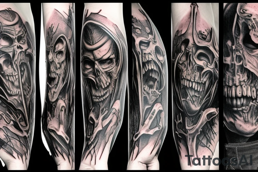demonic tattoo idea
