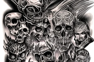 demonic tattoo idea