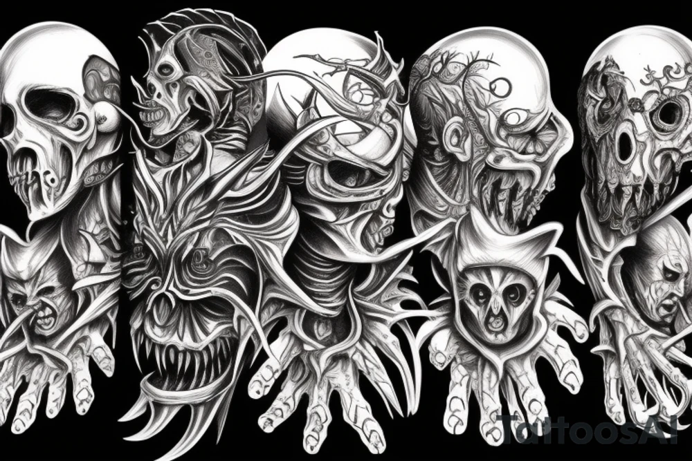 demonic tattoo idea