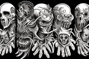 demonic tattoo idea