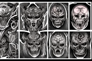 demonic tattoo idea