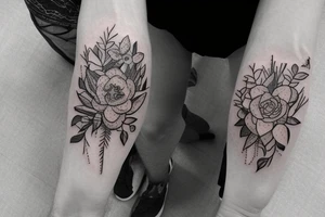 Nature tattoos for calf tattoo idea