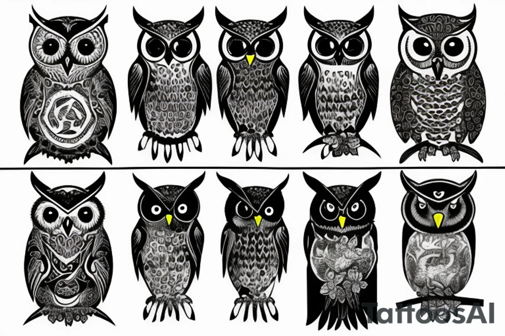 Owl tattoo idea