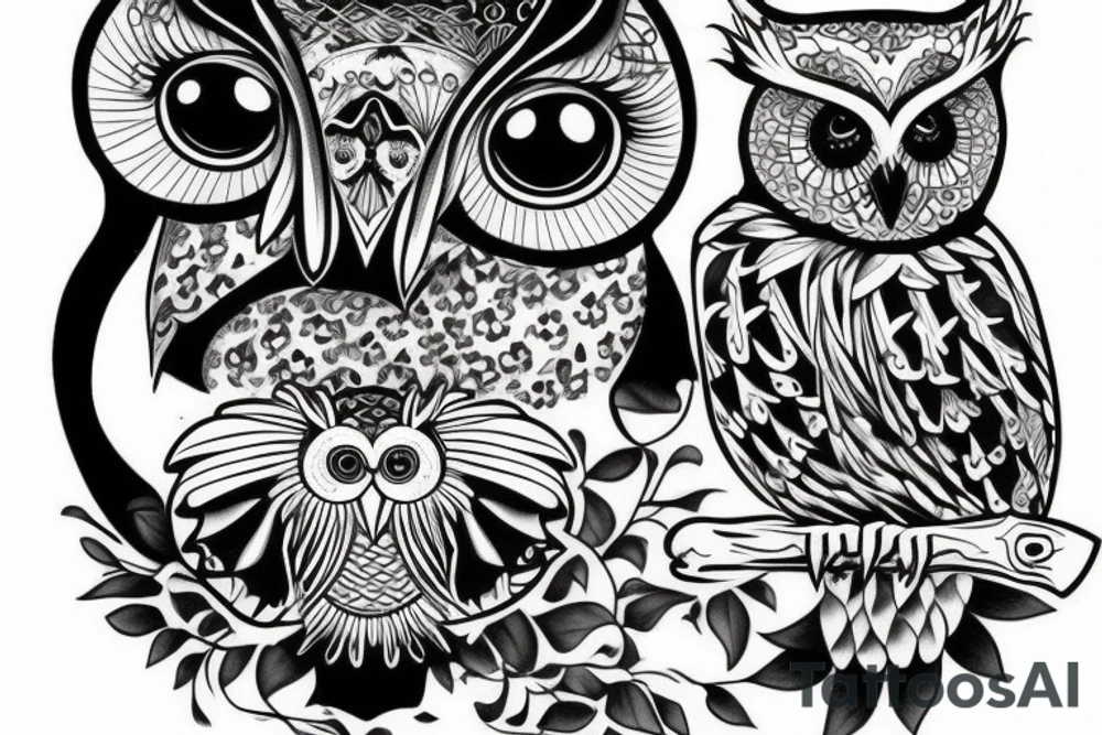 Owl tattoo idea